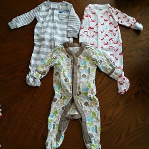 Three 0-3 month sleepers